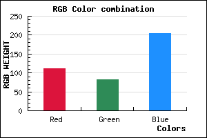 rgb background color #6F53CD mixer