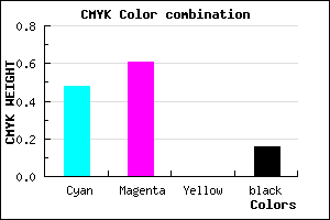 #6F53D6 color CMYK mixer