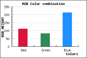 rgb background color #6F53D6 mixer