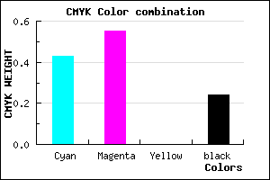 #6F57C3 color CMYK mixer