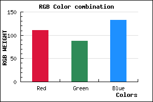 rgb background color #6F5884 mixer