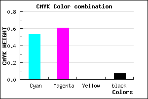 #6F5CEE color CMYK mixer