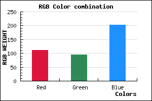 rgb background color #6F5FCB mixer