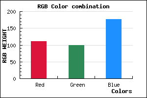 rgb background color #6F63B1 mixer
