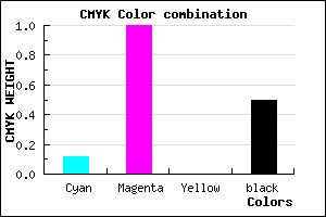 #70007F color CMYK mixer