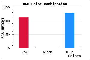 rgb background color #70007F mixer