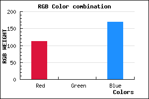 rgb background color #7000AA mixer