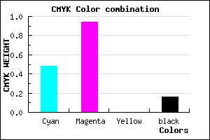 #700CD7 color CMYK mixer
