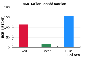 rgb background color #700F99 mixer
