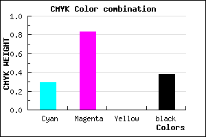 #701B9D color CMYK mixer