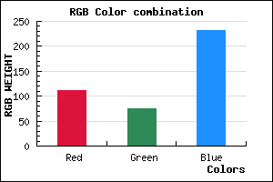 rgb background color #704BE7 mixer