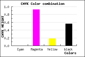 #70085C color CMYK mixer