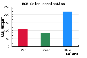 rgb background color #7053DB mixer