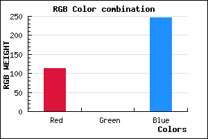 rgb background color #7100F6 mixer