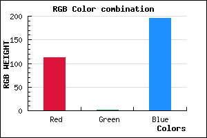 rgb background color #7101C3 mixer