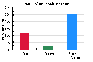 rgb background color #7118FF mixer