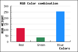 rgb background color #7123FF mixer