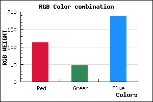 rgb background color #712EBC mixer