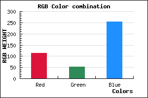 rgb background color #7134FF mixer