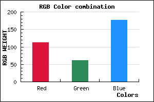 rgb background color #713DB1 mixer