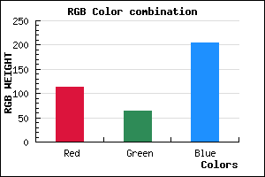 rgb background color #713FCD mixer
