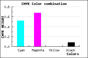 #714CEA color CMYK mixer