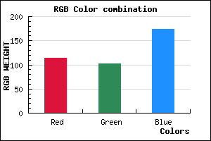 rgb background color #7266AE mixer