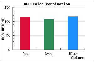 rgb background color #726C75 mixer