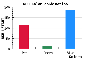 rgb background color #720BBB mixer