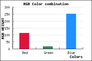 rgb background color #7212FC mixer