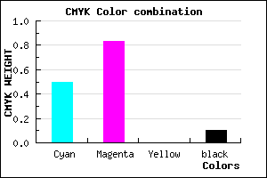 #7227E5 color CMYK mixer