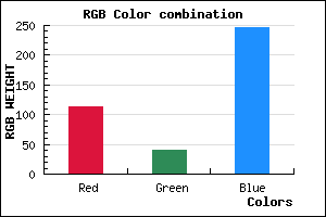 rgb background color #7229F7 mixer