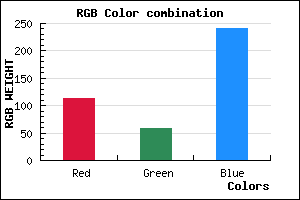 rgb background color #723BF0 mixer