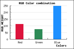 rgb background color #724BF9 mixer