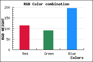 rgb background color #725BC3 mixer
