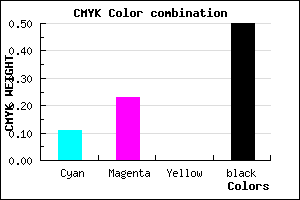 #726280 color CMYK mixer