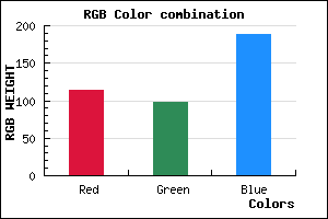 rgb background color #7262BC mixer
