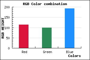 rgb background color #7263C1 mixer
