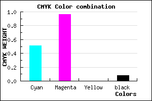 #730AEA color CMYK mixer