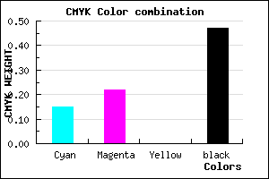 #736987 color CMYK mixer