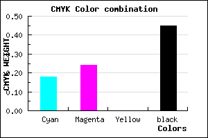 #736A8C color CMYK mixer