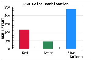 rgb background color #732BEE mixer