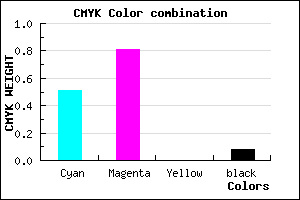 #732DEB color CMYK mixer