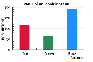 rgb background color #7341BF mixer