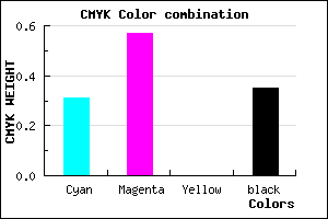 #7347A7 color CMYK mixer