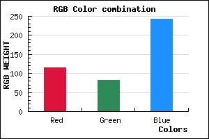 rgb background color #7353F3 mixer