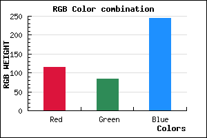 rgb background color #7354F4 mixer