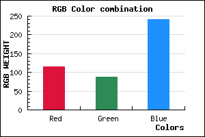 rgb background color #7358F0 mixer