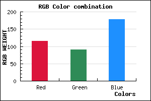 rgb background color #735AB2 mixer