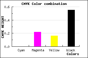 #735A61 color CMYK mixer